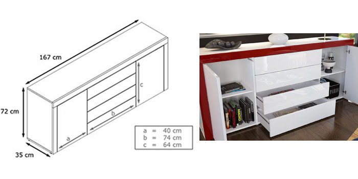 détail 1500 du buffet design